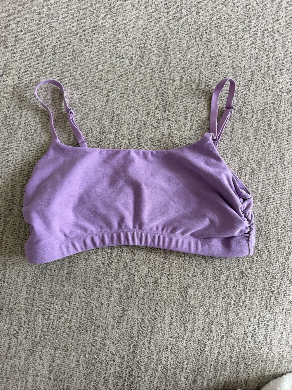 Beyond Yoga Lilac Ruched Side set